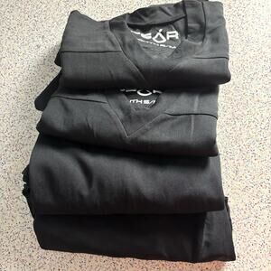 NWT 4-Pack PEAR Air Mesh Black Small Medium Youth Hockey Shirt Top Bundle Set